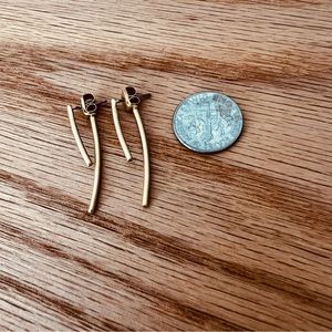 {Madewell}: stembend ear jacket gold earrings